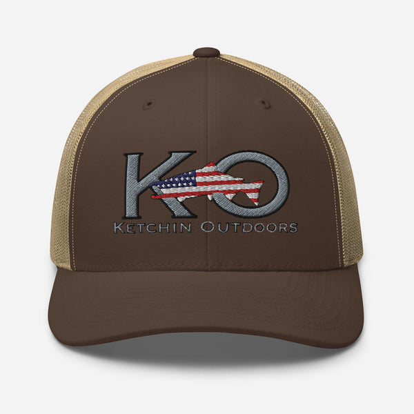 KO Salmon Patriot Trucker Cap
