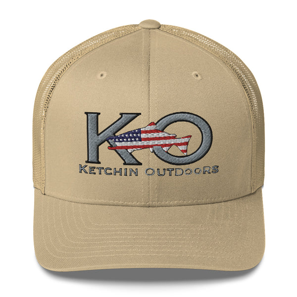 KO Salmon Patriot Trucker Cap