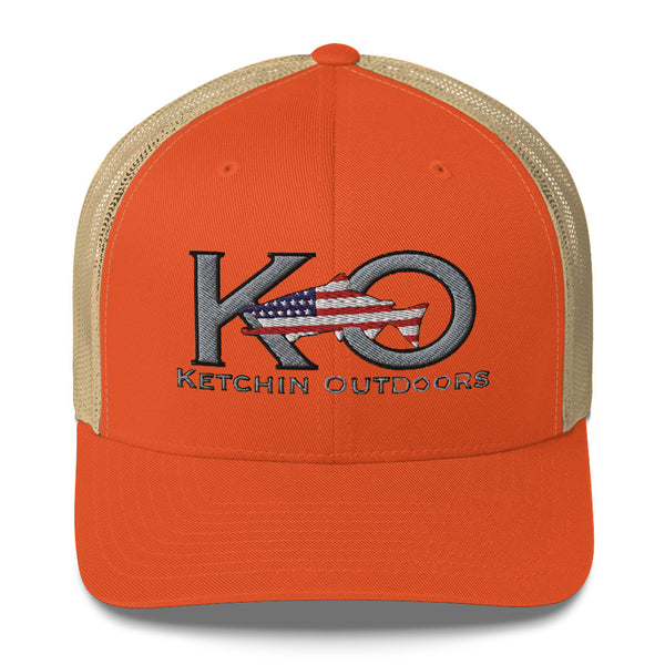 KO Salmon Patriot Trucker Cap